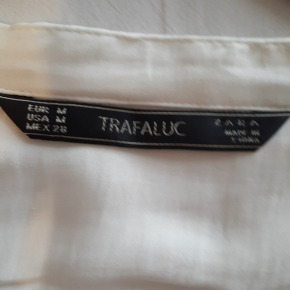 ZARA Trafaluc Long-Sleeve Ivory Blouse - Size M - Picture 4 of 6